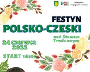 Festyn polsko czeski, kolorowe liście, pokaz ognia, wianki na wodzie